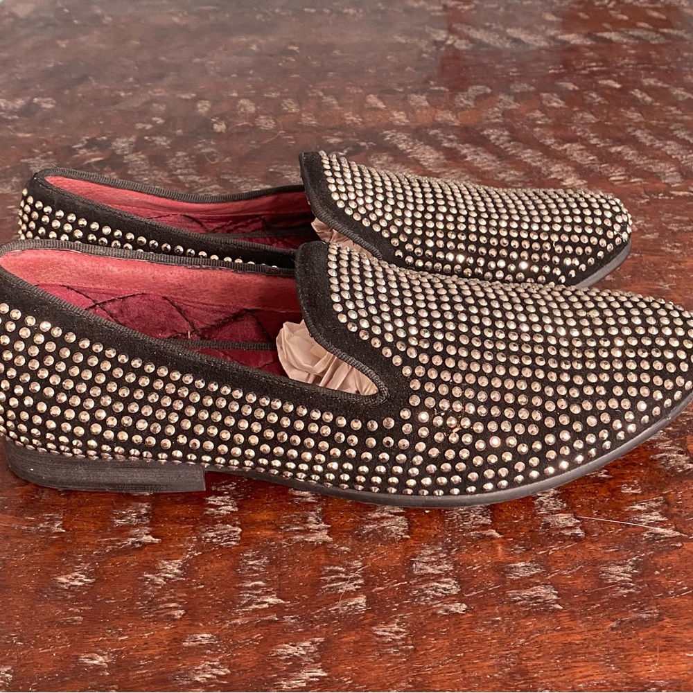 Sold! Men’s Steve Madden CAVIARR RHINESTONES Smoking Slipper Loafer - Picture 9 of 9